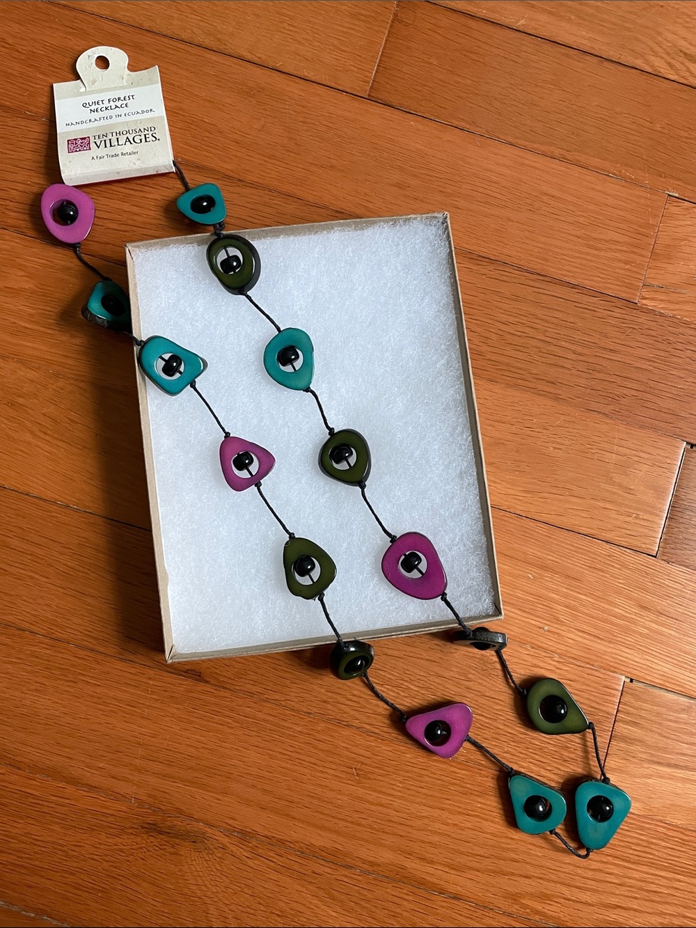 Ten Thousand Villages Quiet Forest Necklace